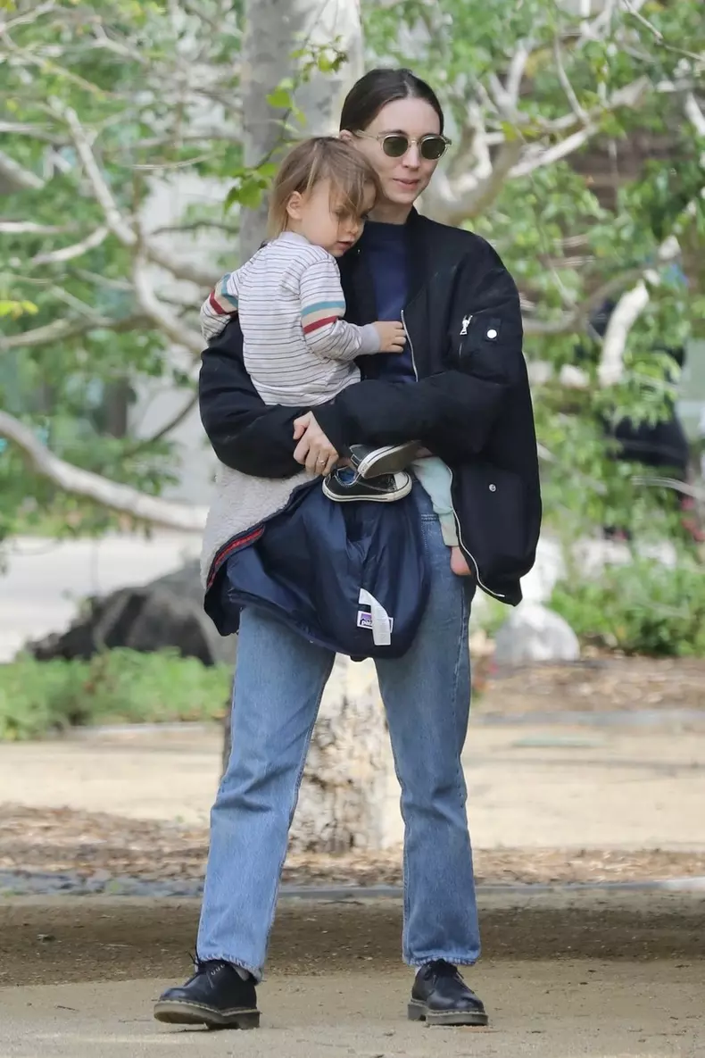 *EXCLUSIVE* Rooney Mara hits up local park for bonding moment with her son River