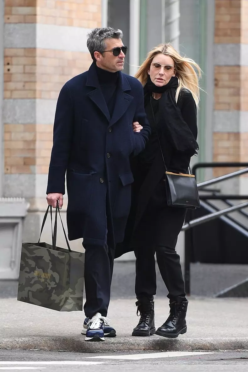 *EXCLUSIVE* Patrick Dempsey and wife Jillian Fink hit the streets of Manhattan in style!