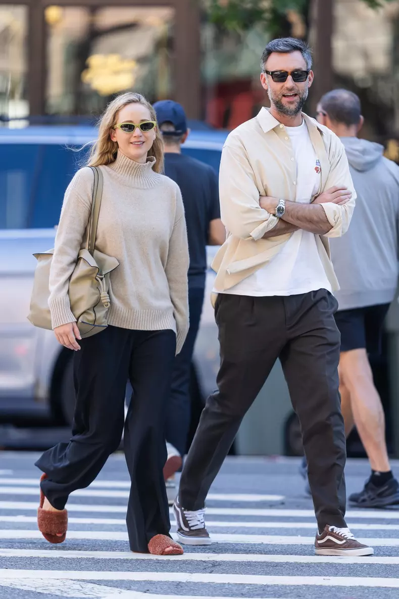 EXCLUSIVE: Jennifer Lawrence and Cooke Maroney Step Out Together in New York City