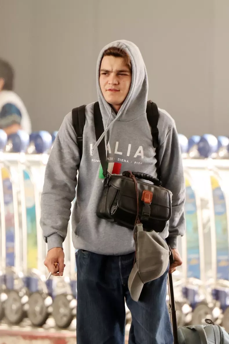 *EXCLUSIVE* Johnny Depp's son Jack lands in LAX after trip abroad as his father's defamation case against Amber Heard continues