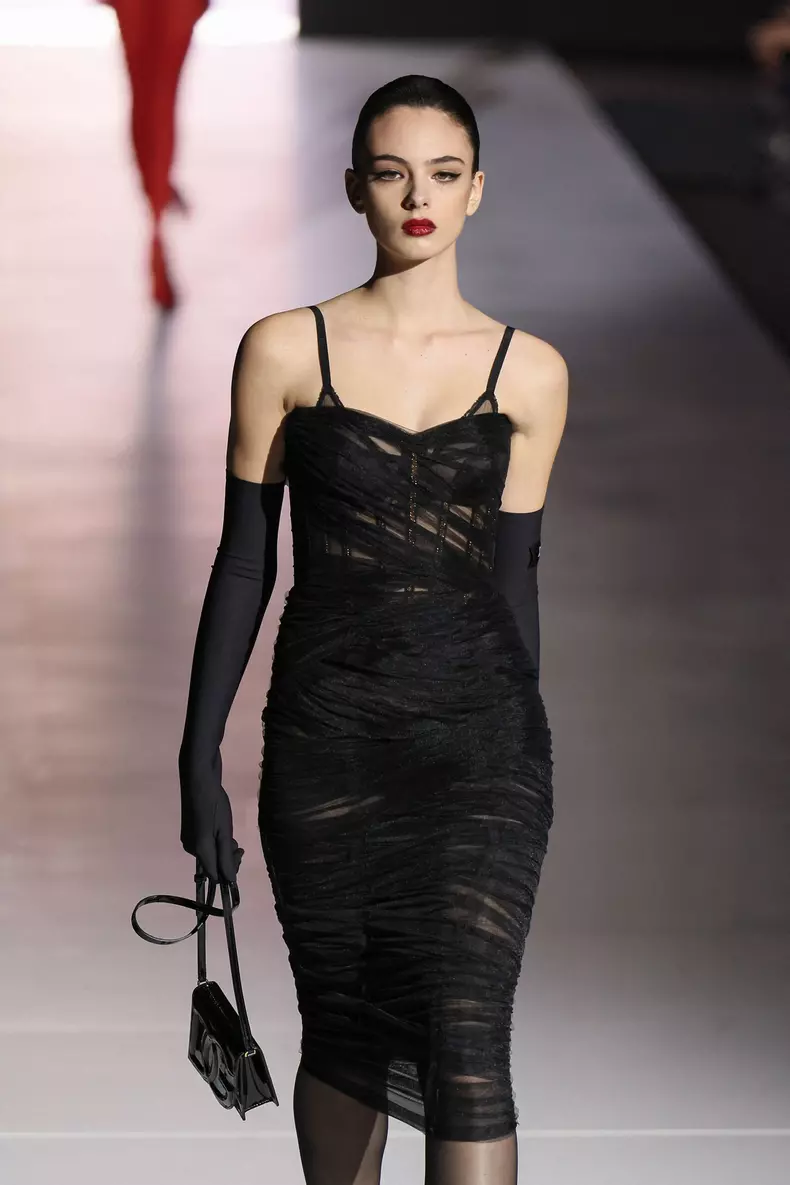 MFW - Deva Cassel Models For Dolce & Gabbana