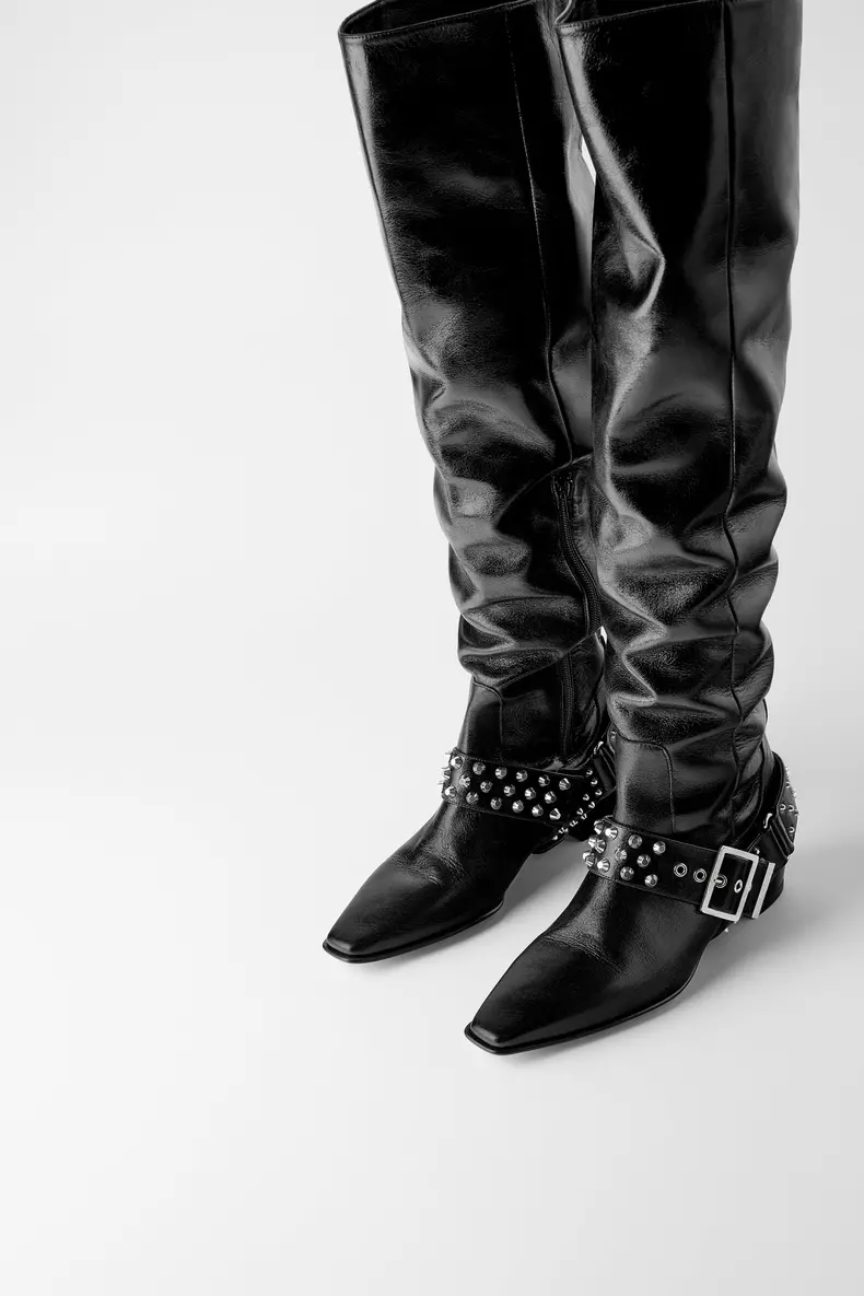 1. Cizme din piele, Zara, 669,90 lei