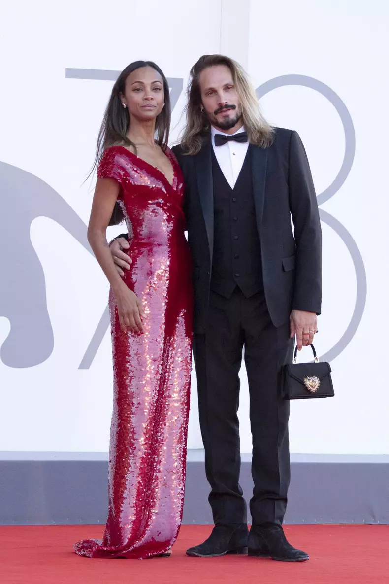 8. Zoe Saldana si Marco Perego