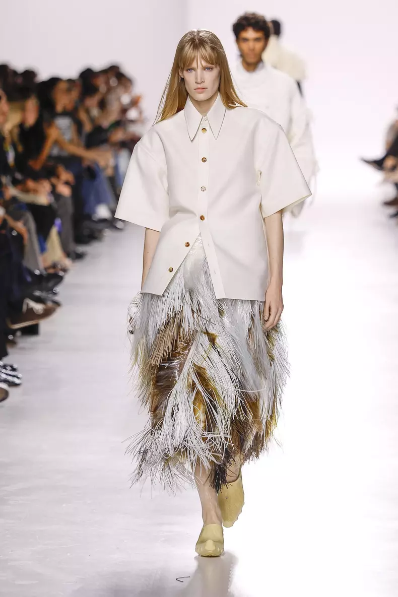 Défilé Bottega Veneta "Collection Prêt-à-Porter Printemps/Eté 2026" lors de la Fashion Week de Milan (MLFW)