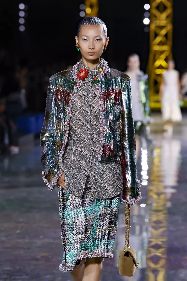 Défilé Chanel Collection Femme Prêt-à-Porter Automne/Hiver 2026-2027 lors de la Fashion Week de Paris (PFW) au Grand Palais à Paris