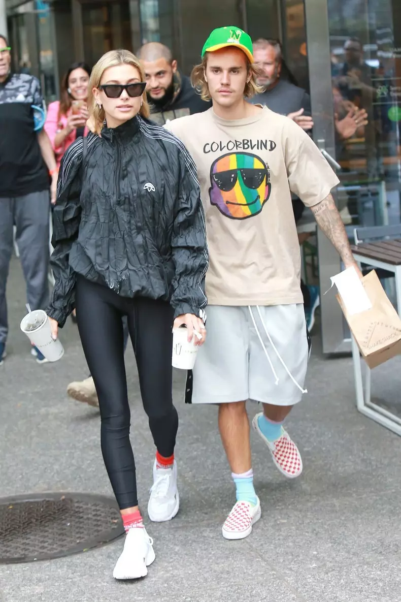 Justin Bieber and Hailey Baldwin seem to be in good spirits again as they go to Shake Shack