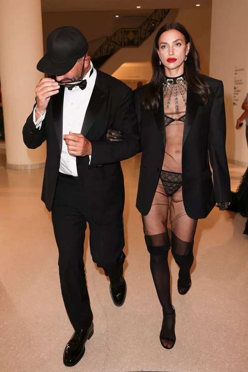 Cannes - Riccardo Tisci, Irina Shayk And Stella Maxwell Exit The Martinez