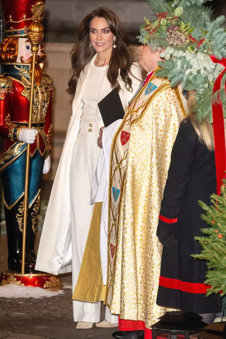 British Royal Family attend together at Christmas carol service at Westminster Abbey