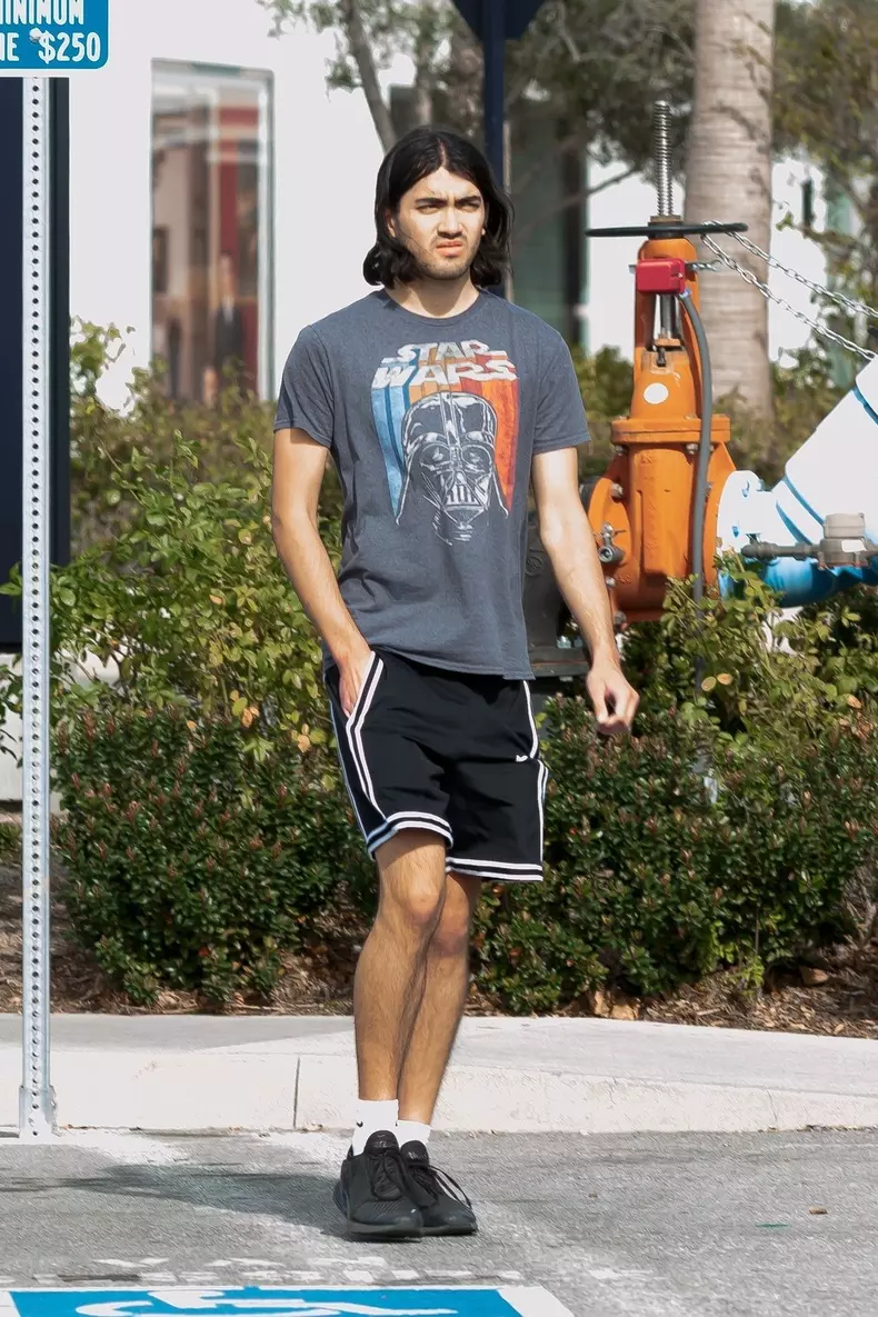 *EXCLUSIVE* The reclusive Blanket Jackson makes his annual public appearance as he steps out for a movie
