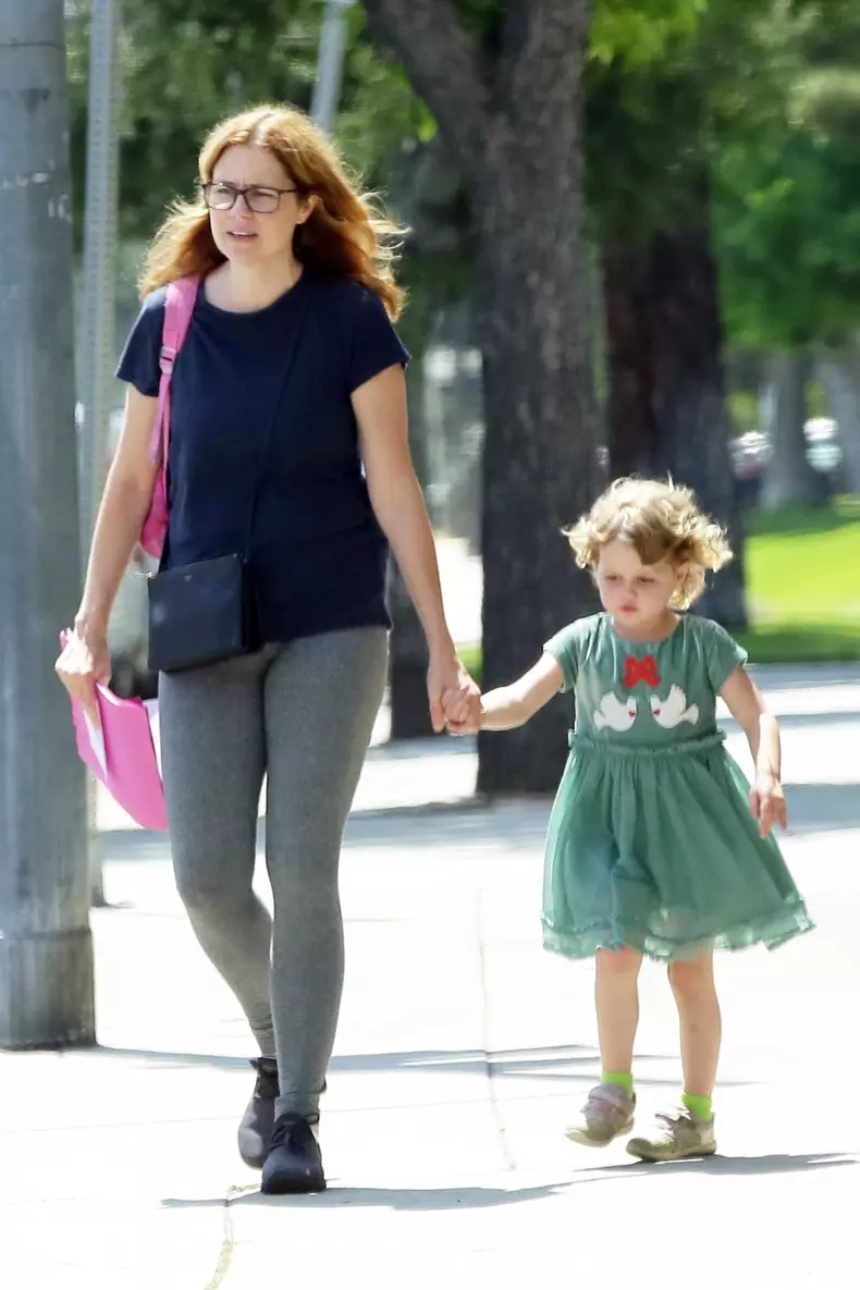 *EXCLUSIVE* Jenna Fischer spends some quality mother daughter time with her daughter Harper