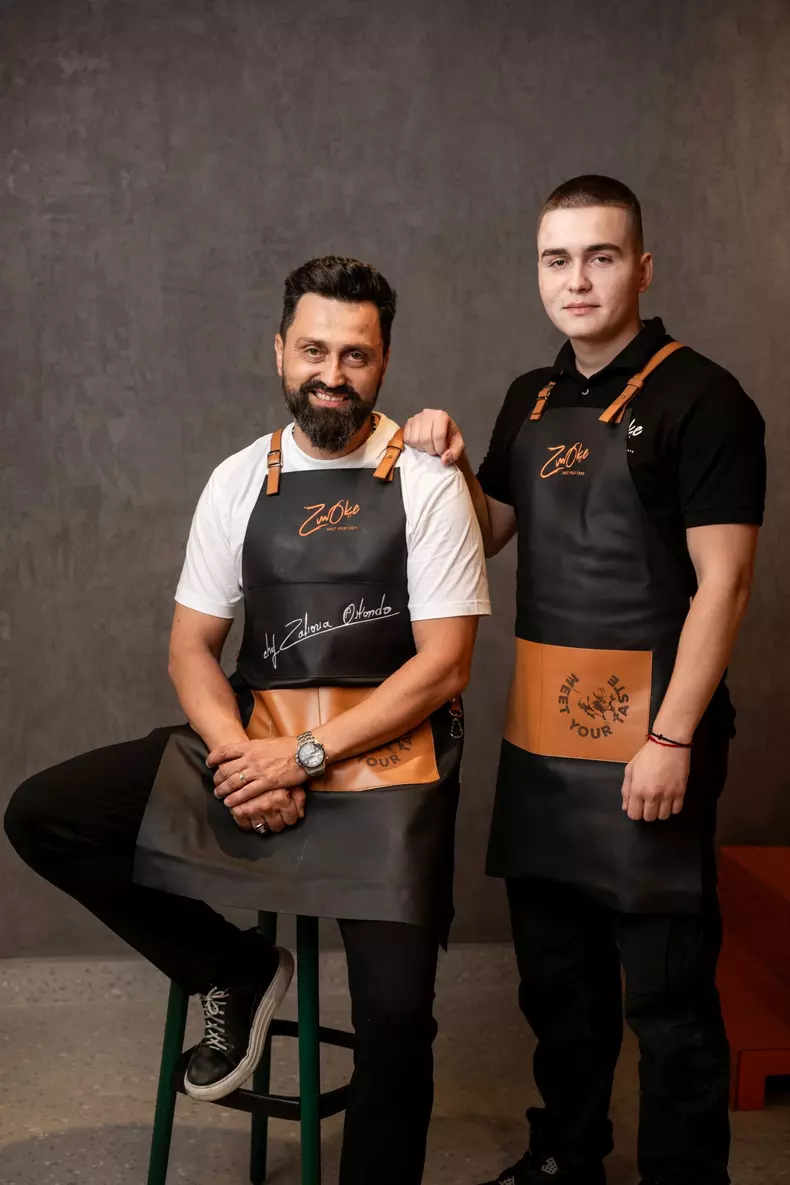 Chef Orlando alaturi de fiul sau