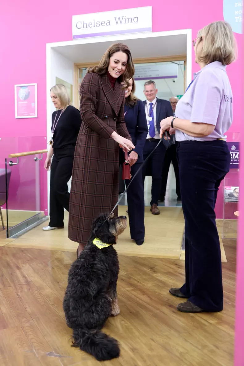 Kate Middleton at The Royal Marsden Hospital in London
