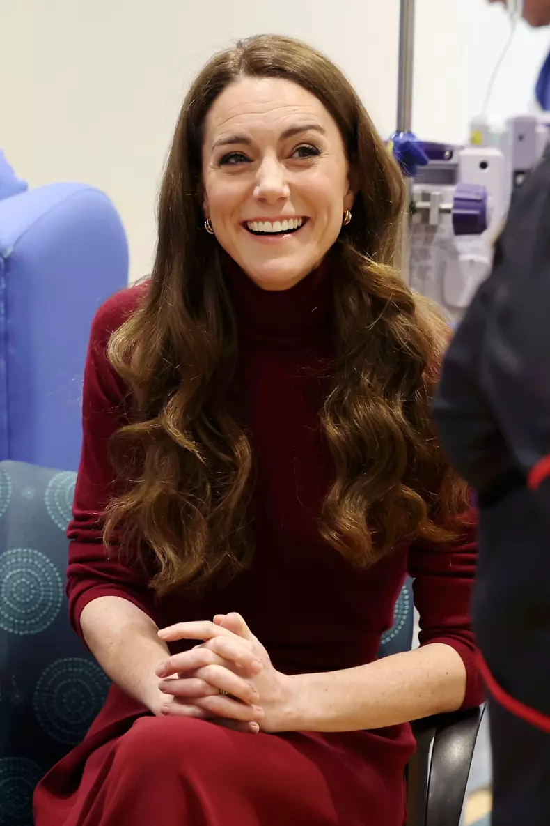 Kate Middleton at The Royal Marsden Hospital in London