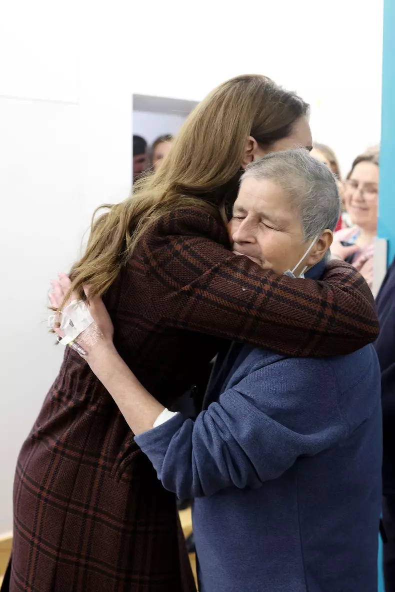 Kate Middleton at The Royal Marsden Hospital in London