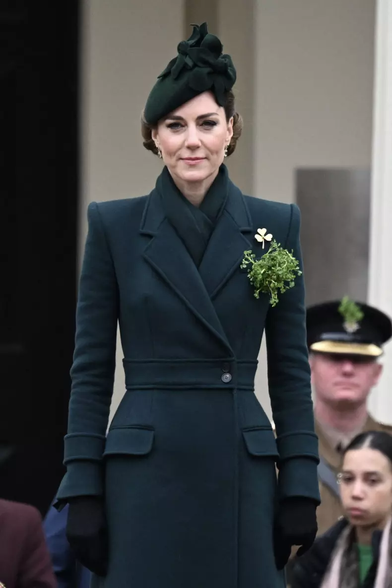 Princess of Wales Kate Middleton attends St. Patrick’s Day parade with Irish guards