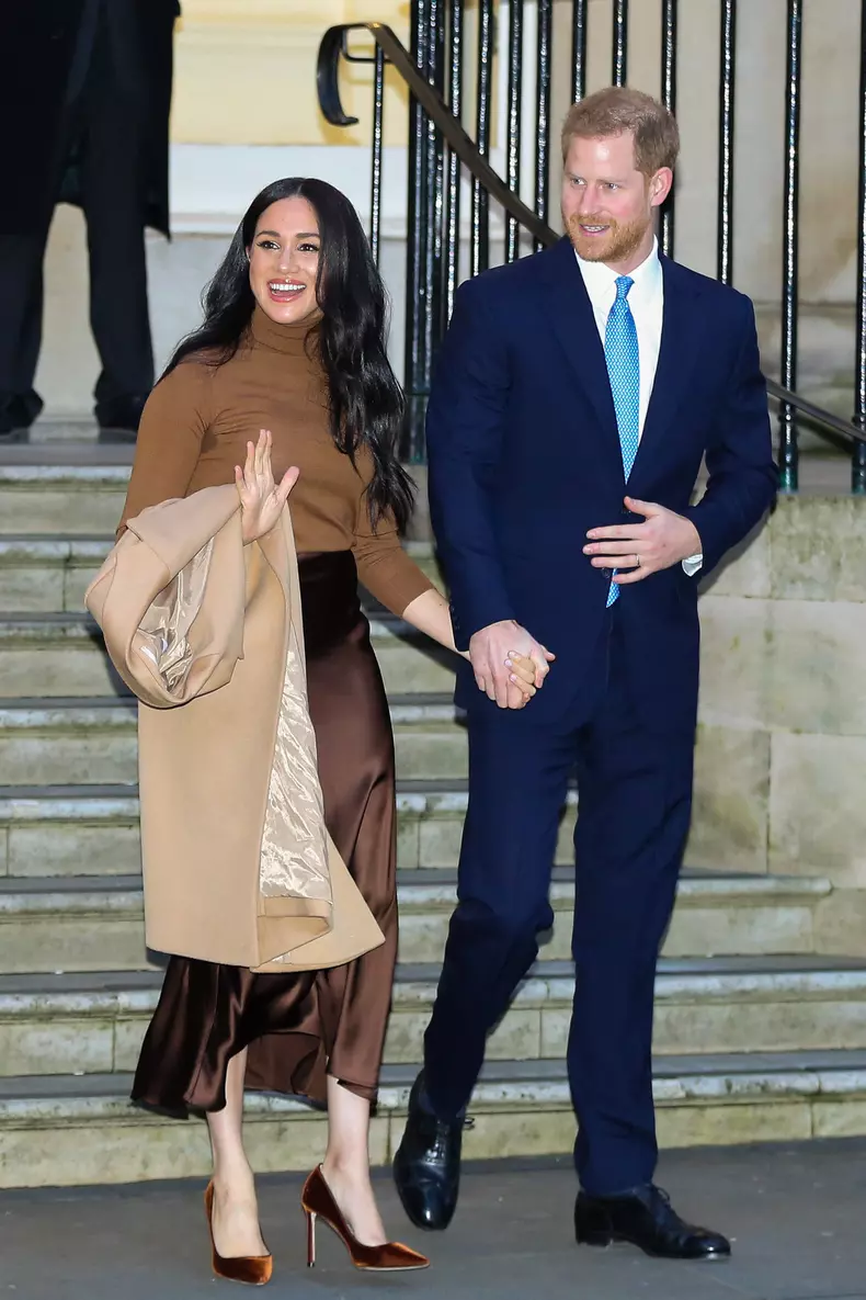Duke of Sussex and Duchess of Sussex visit Canada House in London