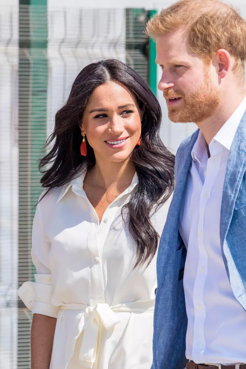 Meghan Markle and Prince Harry visits the Youth Employment Services Hub in Tembisa township, Johannesburg in South Africa.