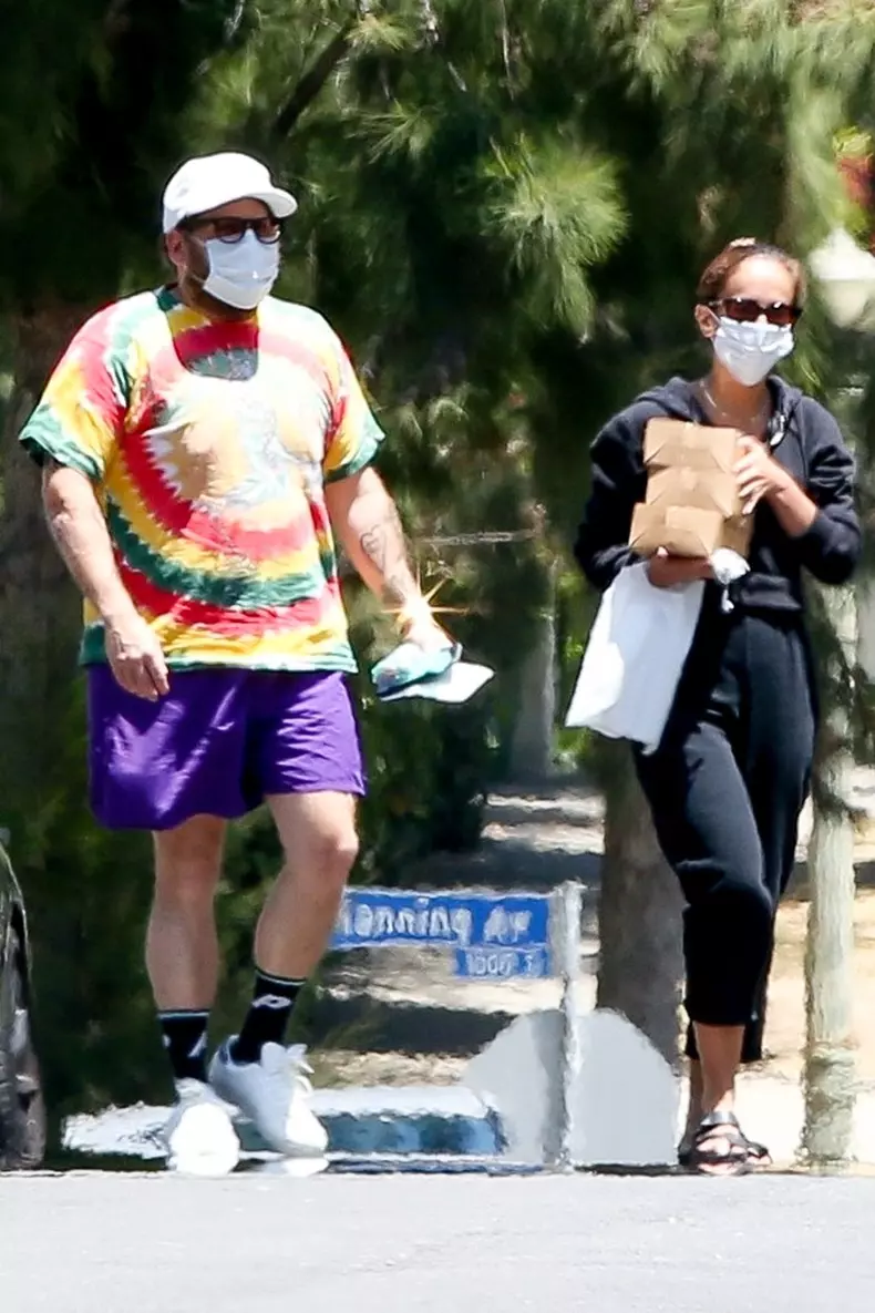 *EXCLUSIVE* Jonah Hill and fiancee Gianna Santos attend a birthday party