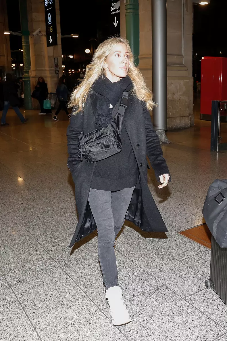 Ellie Goulding arriving at Gare du Nord in Paris