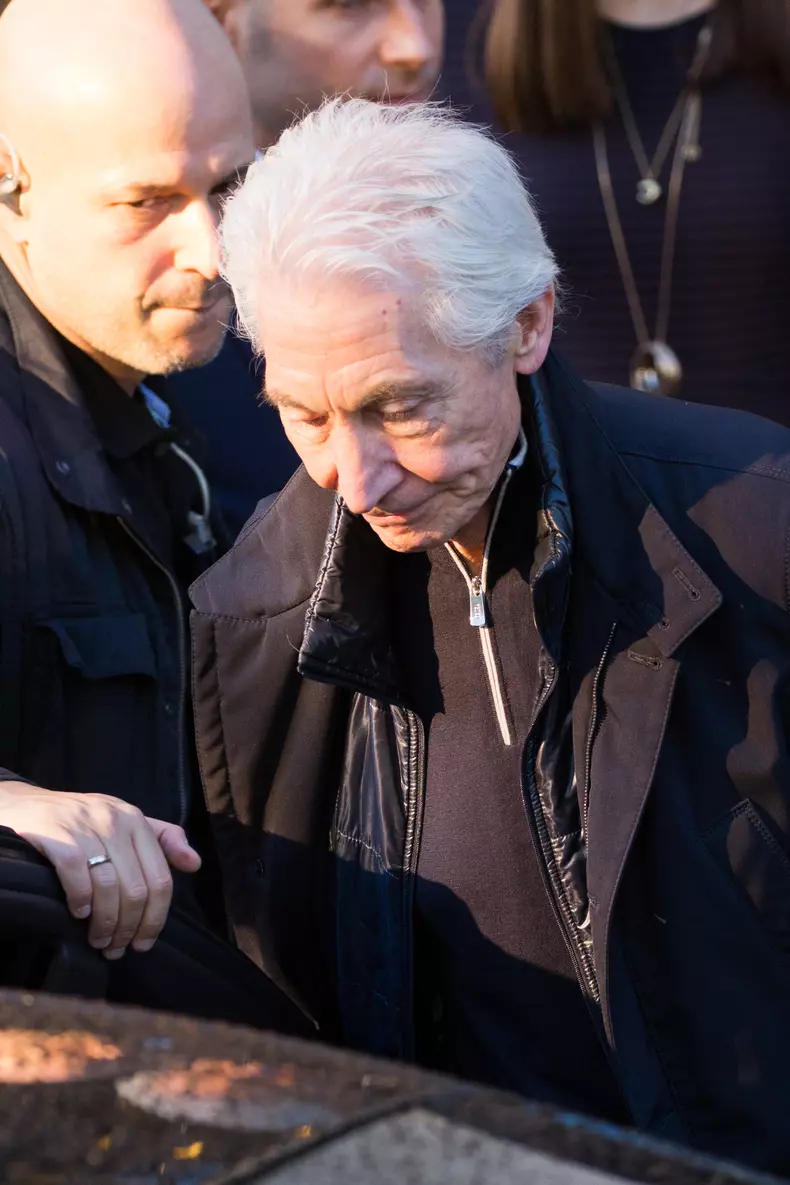 The Rolling Stones are leaving the Georges V Hotel - Paris