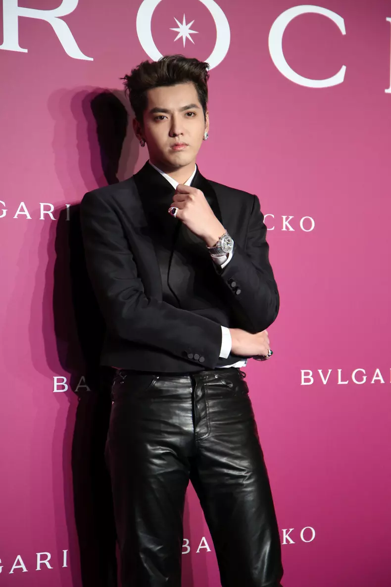 Kris Wu attends Bulgari red carpet event in Shanghai
