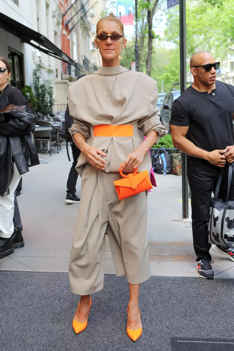 EXCLUSIVE: Celine Dion Wore A Stylish Outfit While Leaving New York City