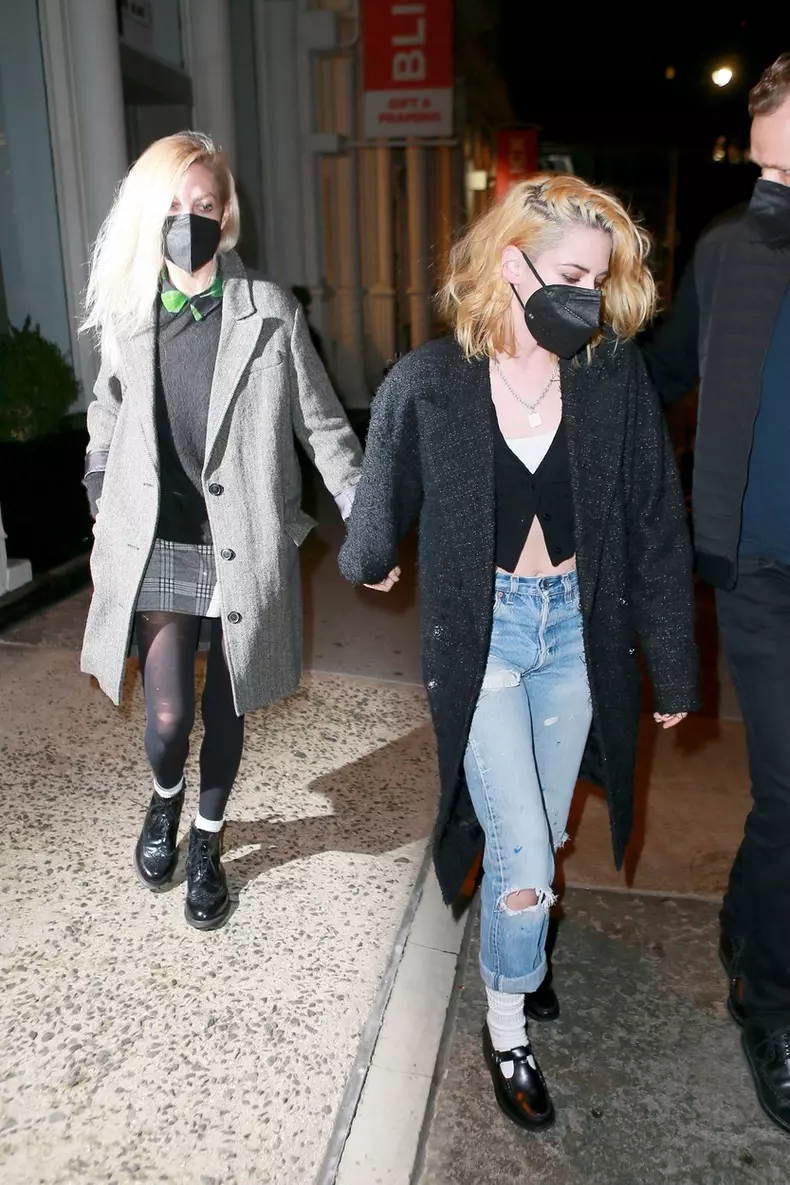 Kristen Stewart and fiancee Dylan Meyer leave their apartment together after announcing engagement