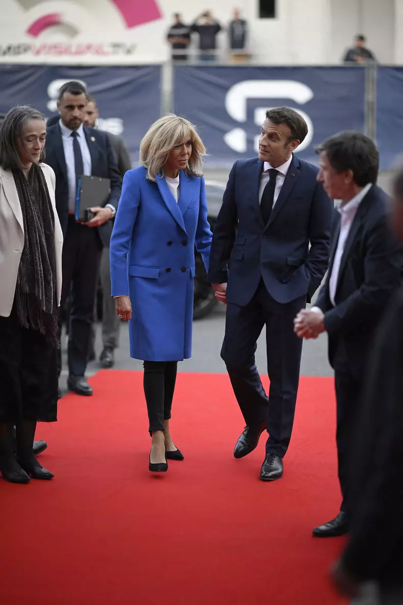 Arrivals for the debate between Marine Le Pen and Emmanuel Macron - Saint- Denis