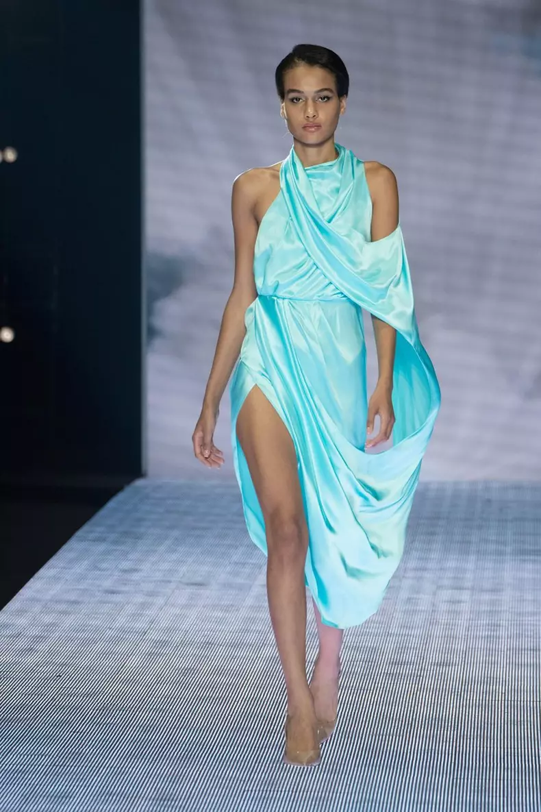 Rome, Italy, July 14,2022 - Gretel Z. fashion show with model on catwalk, during "Altaroma - Roma Fashion Week" in "Ex Caserma Guido Reni" in Rome. Credits: Luigi de Pompeis/Alamy Live News