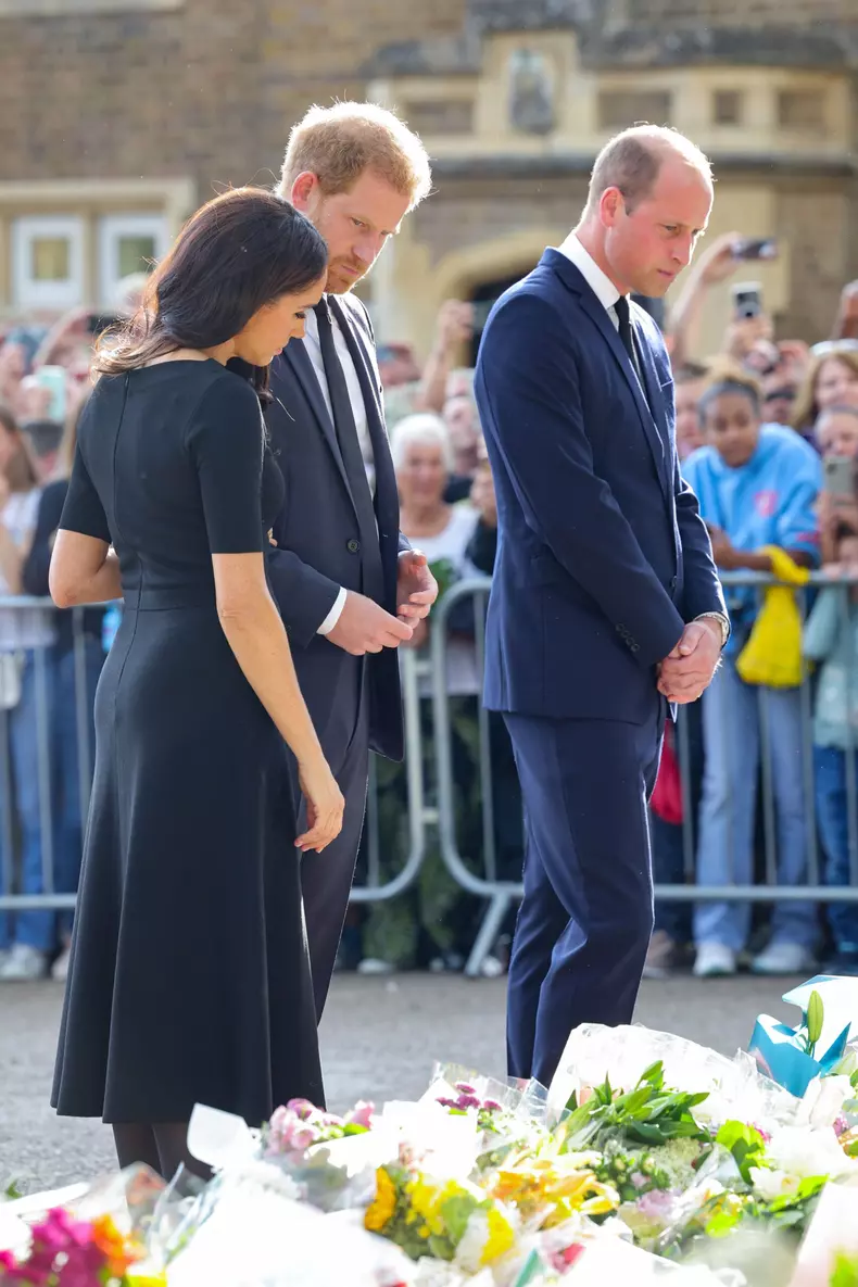 William, Kate, Harry and Meghan at Windsor Castle
