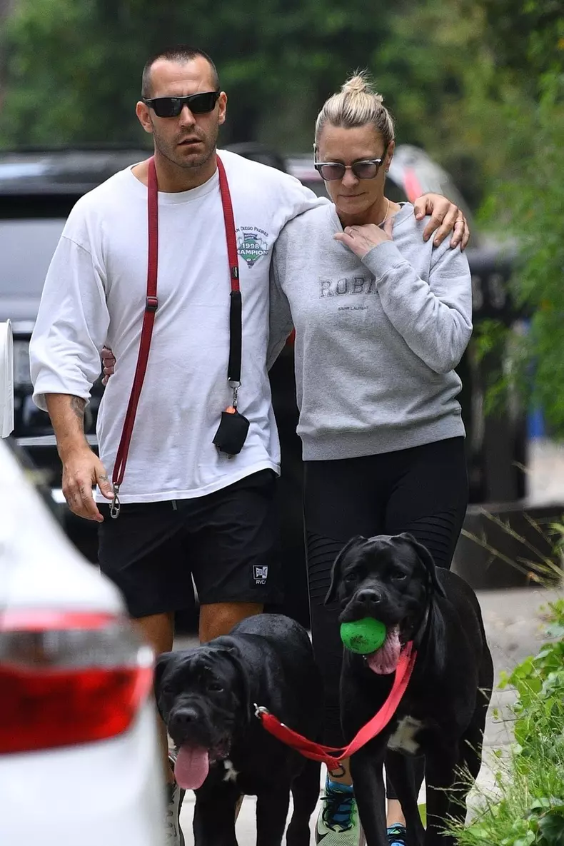 *EXCLUSIVE* Robin Wright and husband Clement Giraudet are the most adorable dog parents!