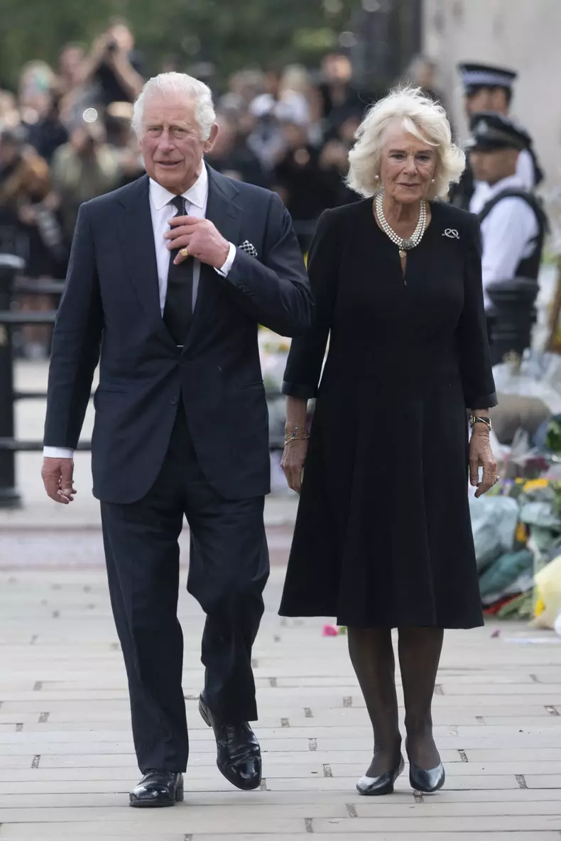 Britain's King Charles III visit Buckingham Palace