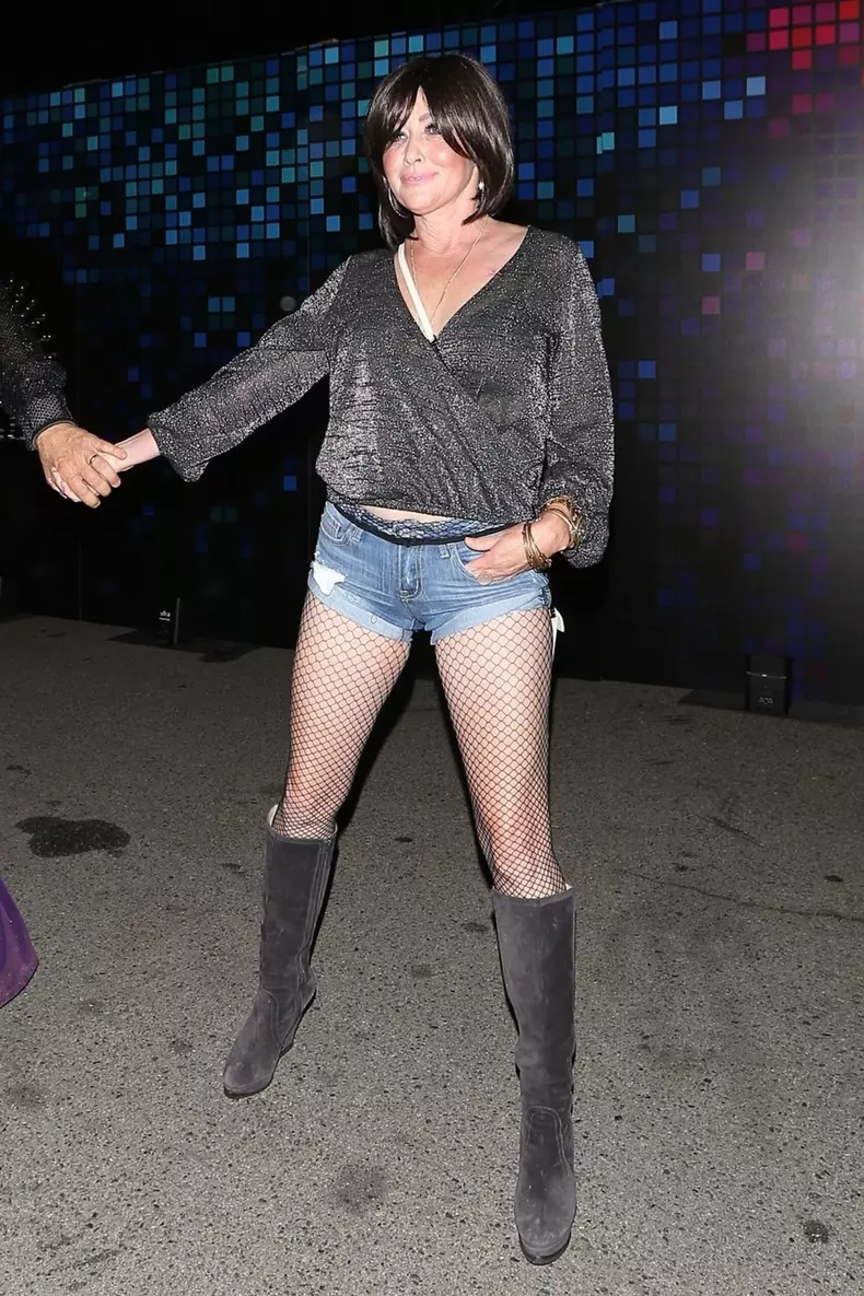 Shannen Doherty and Chris Cortazzo arrive at the Casamigos Halloween Party