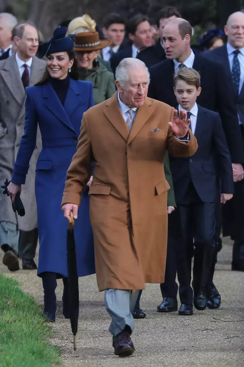 Royal Family Sandringham Christmas Day - 25 Dec 2023