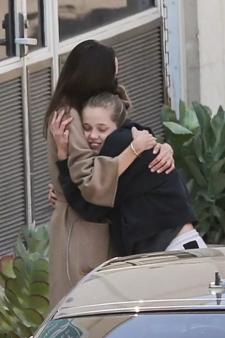 *EXCLUSIVE* Angelina Jolie reunites with her kids after spending 6 long hours in the hospital