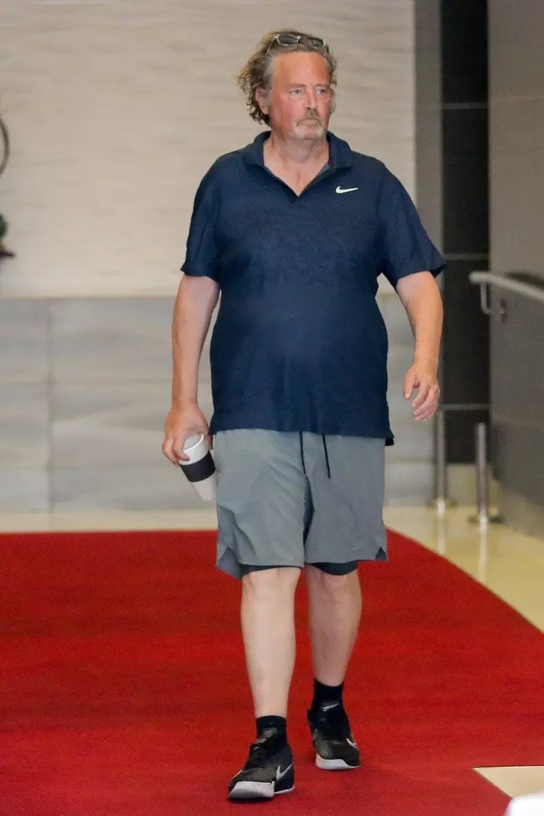 *EXCLUSIVE* Last photos of Friends star Matthew Perry. Actor has passed away at age 54.   *Web Must Call For Pricing*