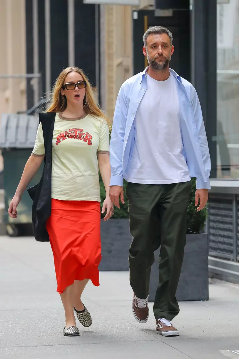 EXCLUSIVE: Jennifer Lawrence And Husband Cooke Maroney Spotted Heading To Dinner - 26 Jun 2024