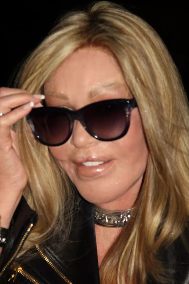 Jocelyn Wildenstein And Lloyd Klein Arrive At S.I.R Nightclub In Hollywood