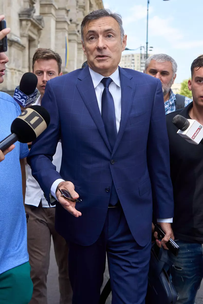 Bucharest, Romania. 29th July, 2024: Florian Coldea, former head of the Romanian Intelligence Service (SRI), leaves the Bucharest Court of Appeal where he requested the relaxation of his judicial restrictions. He is under judicial control on bail, being i