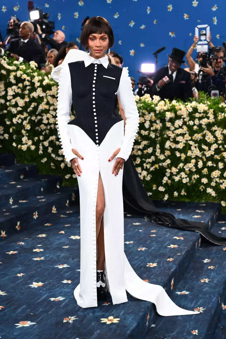 Zoe Saldana attending the Metropolitan Museum of Art Costume Institute Benefit Gala 2025 in New York, USA. Picture date: Monday May 5, 2025.