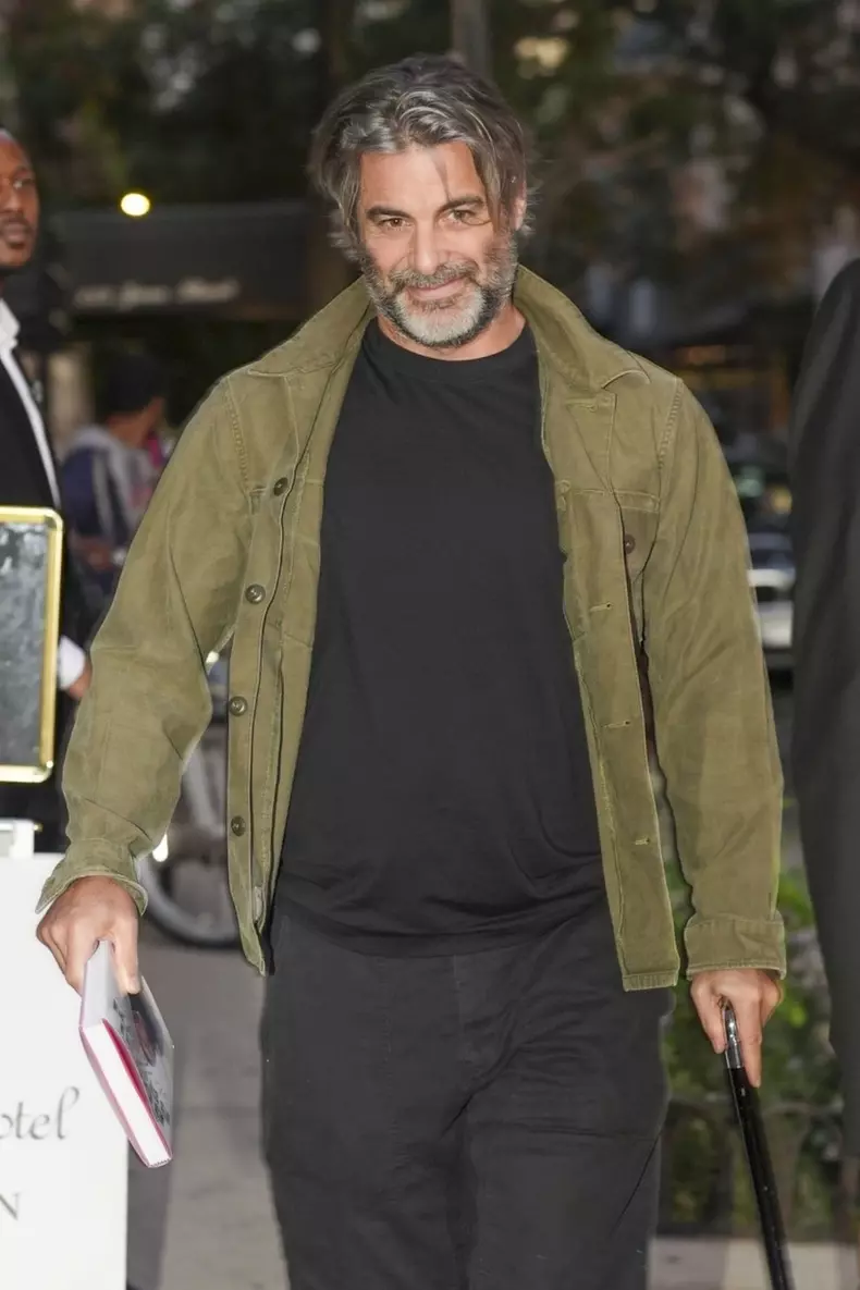 Jennifer Aniston's boyfriend Jim Curtis seen arrives at the Jane Hotel for dinner