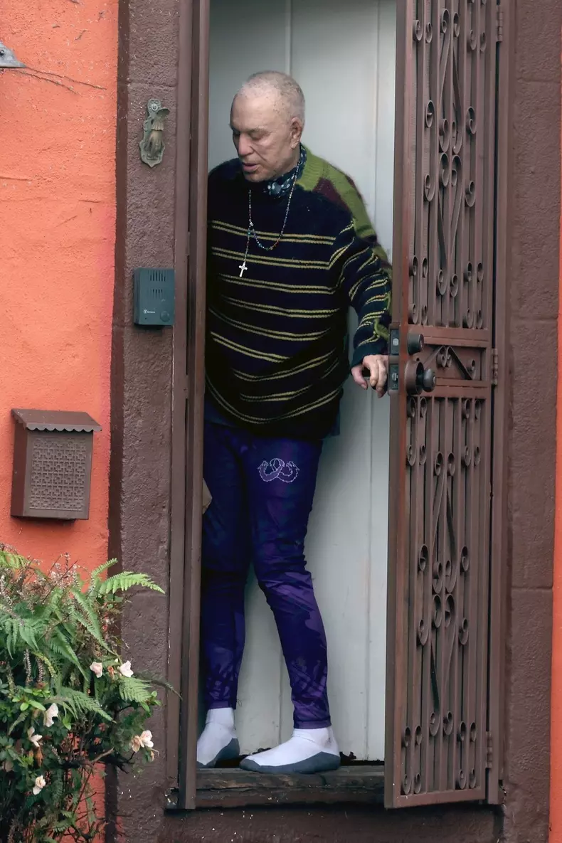 *PREMIUM-EXCLUSIVE* First Look! A Bald & Unrecognizable Mickey Rourke Spotted at Home He’s Reportedly Being Evicted From