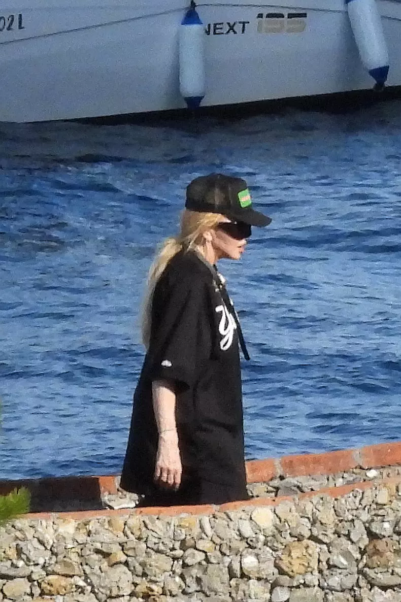 Madonna arrives at Dolce & Gabbana iconic Villa Olivetta in Portofino with her sons