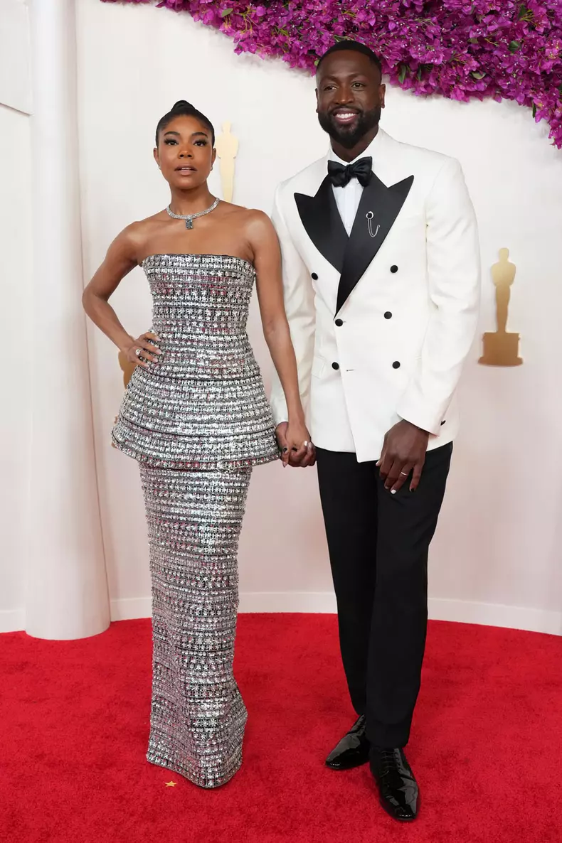 Gabrielle Union (în Carolina Herrera) & Dwayne Wade