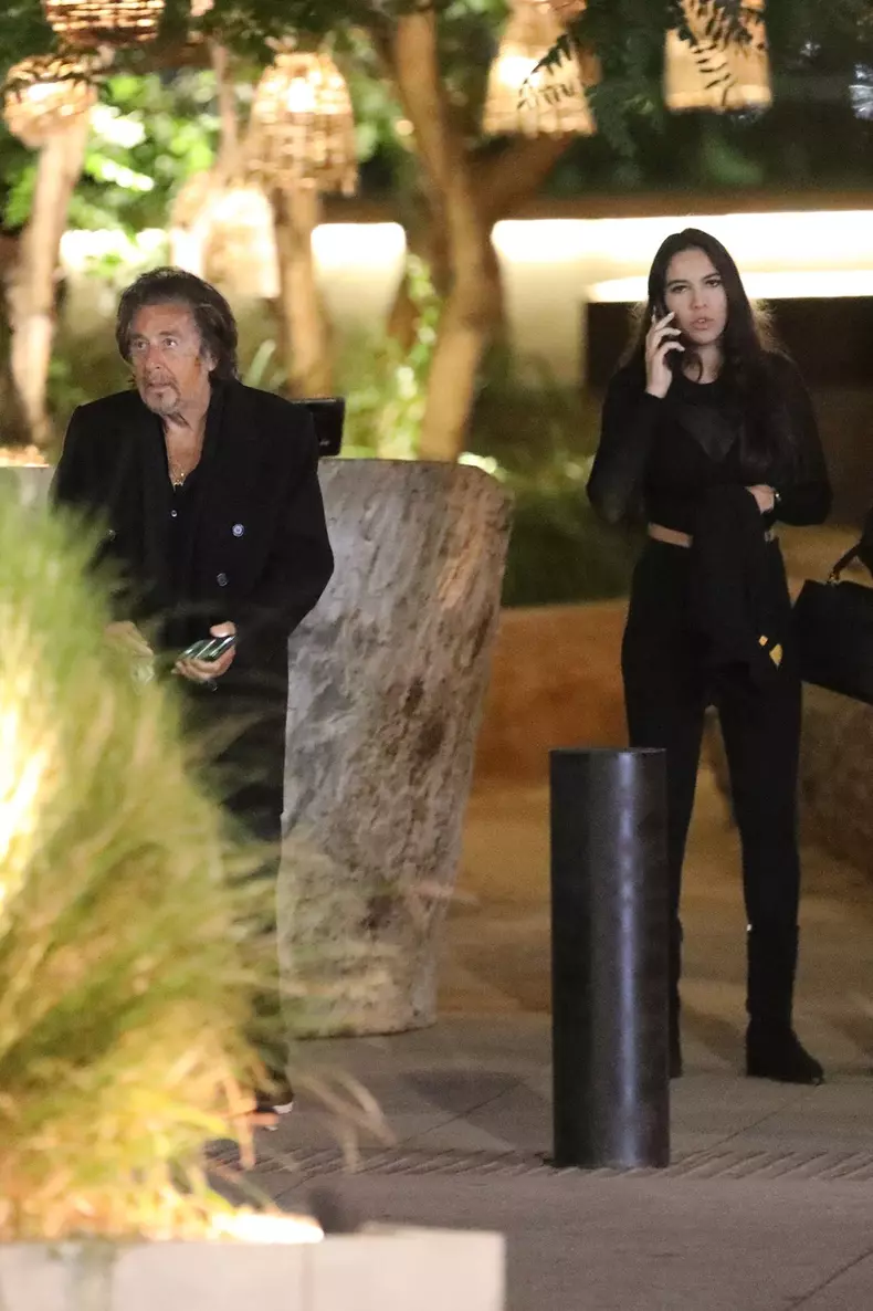 *EXCLUSIVE* Still Going Strong! Al Pacino goes out to dinner with girlfriend Noor Alfallah
