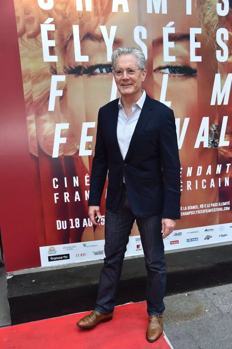 Kyle MacLachlan arrive au Champs Elysées Film Festival (CEFF) à Paris