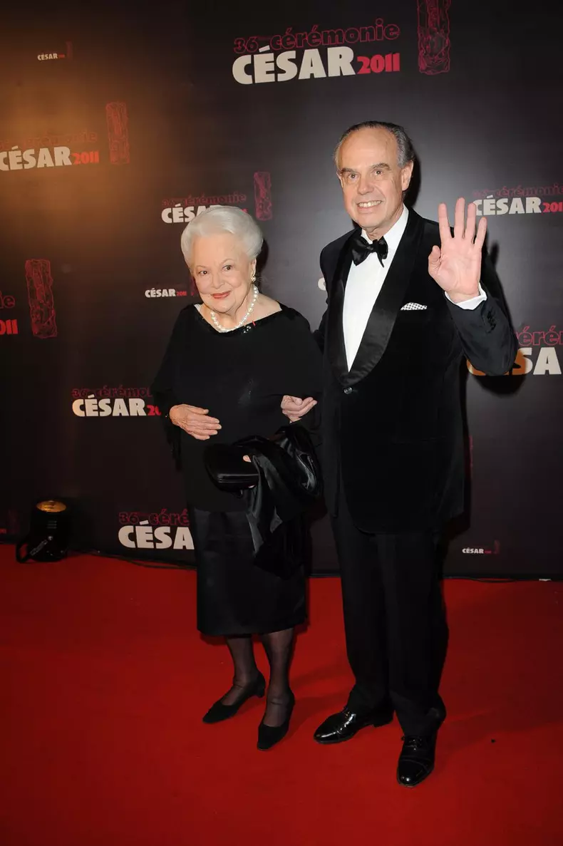 Olivia de Havilland și Frederic Mitterrand, Paris, 2011