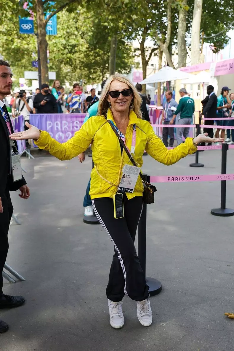 Nadia Comaneci is all smiles after the Gymnastics Final in Paris