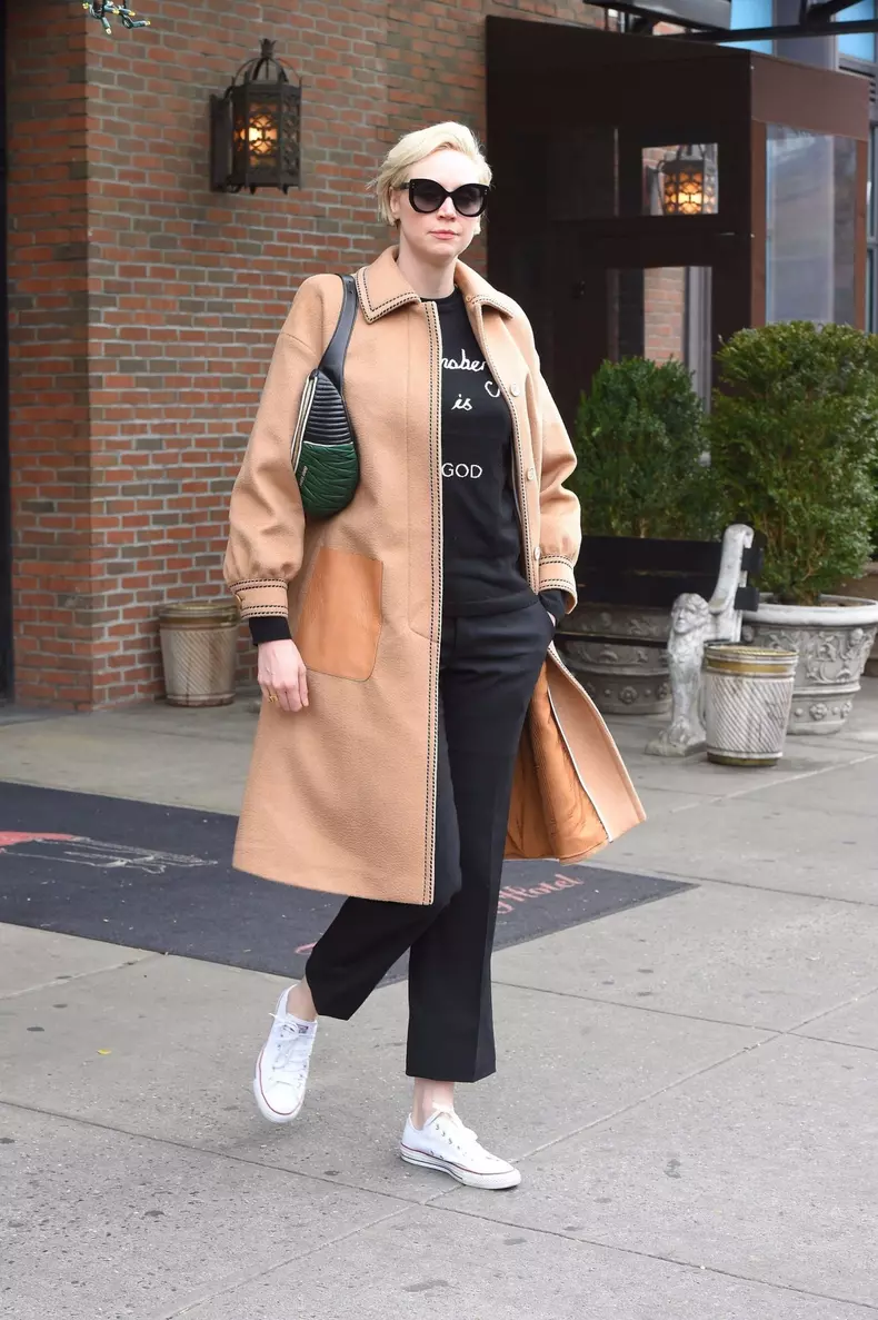 Gwendoline Christie heads out with a fanny pack in NYC