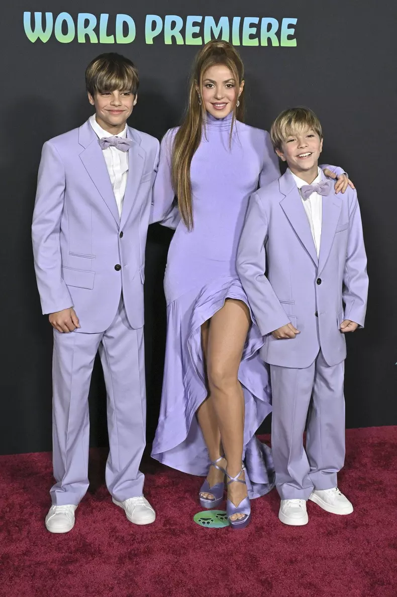 Shakira mit Söhnen Milan Piqué Mebarak und Sasha Piqué Mebarak